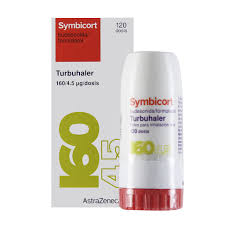 SYMBICORT BUDESONIDA FORMOTEROL 160-4.5MCG 120D